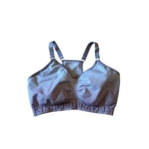 Kindred Bravely Sports Pumping & Nursing Bra HEATHER PURPLE Large